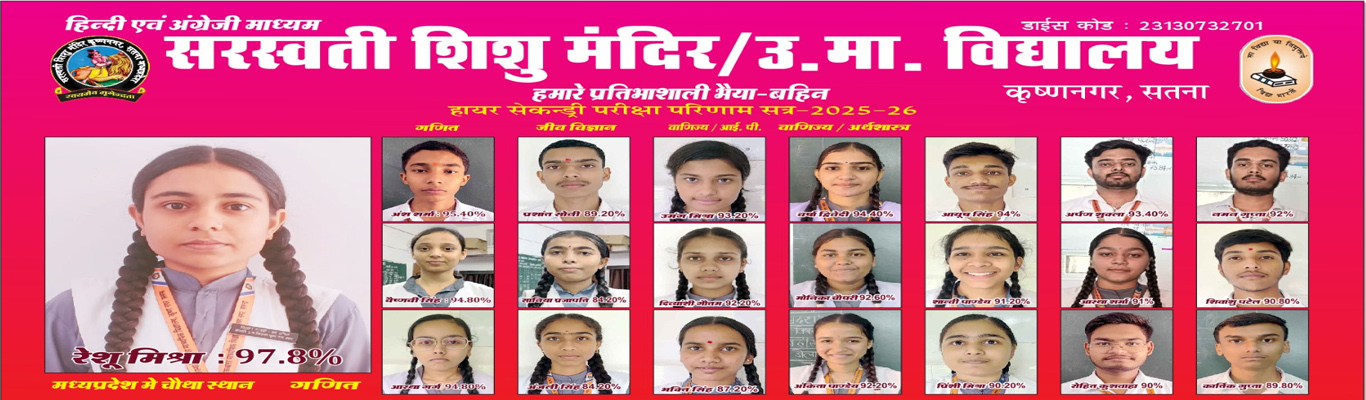 Saraswati Higher Sec. School Krishna Nagar Satna (MP)